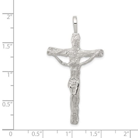 Million Charms 925 Sterling Silver Crucifix Necklace Charm Pendant - Picture 3 of 4